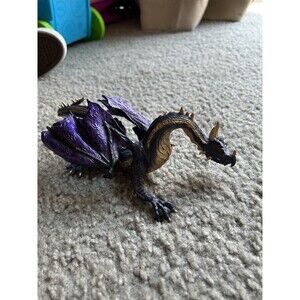Safari Ltd Midnight Moon Dragon Purple and Gold Mythical Fantasy Toy Figure 2008